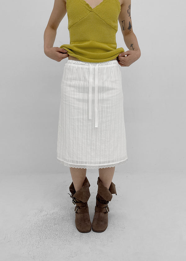 Penhel Line Lace Summer Midi Skirt