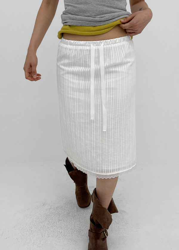 Penhel Line Lace Summer Midi Skirt