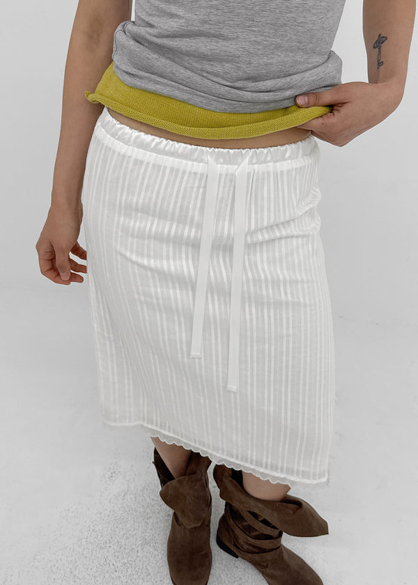 Penhel Line Lace Summer Midi Skirt