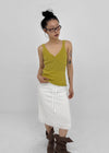 Decant Lace V-neck Sleeveless Knit