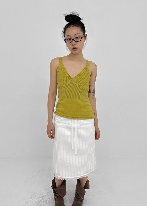 Decant Lace V-neck Sleeveless Knit