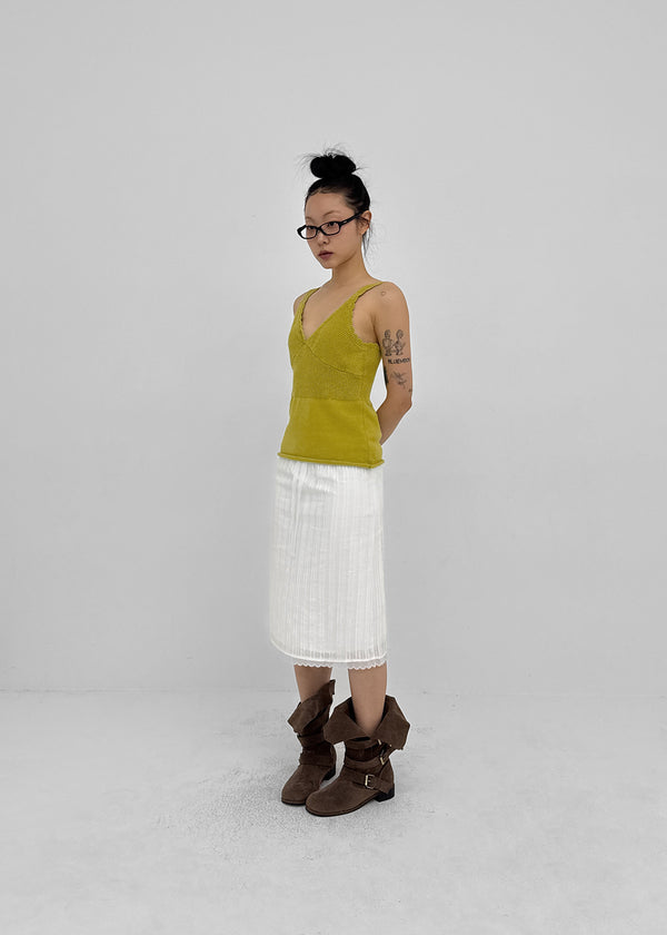 Decant Lace V-neck Sleeveless Knit