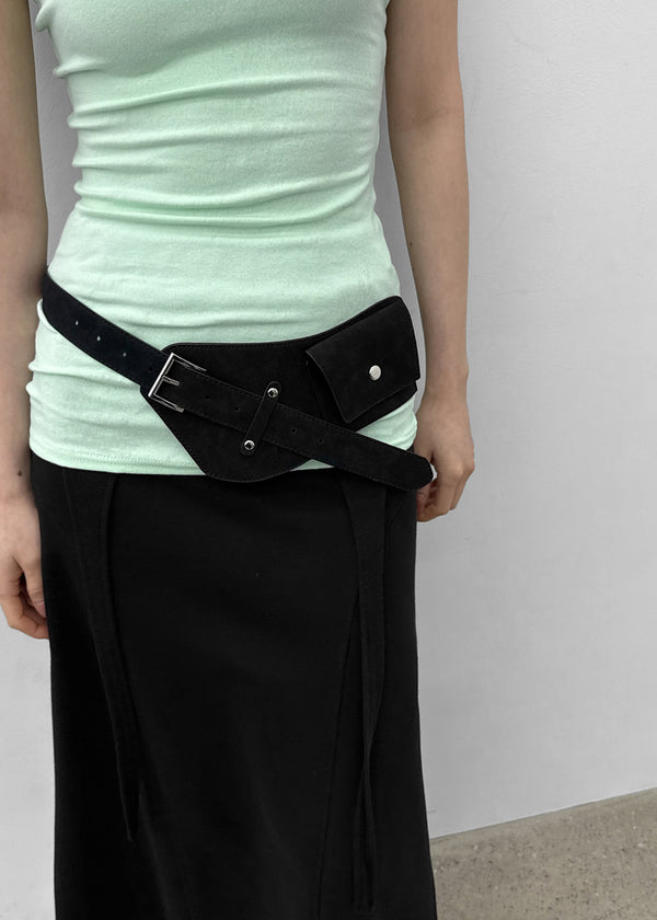 Cresel Layered Suede Belt Bag