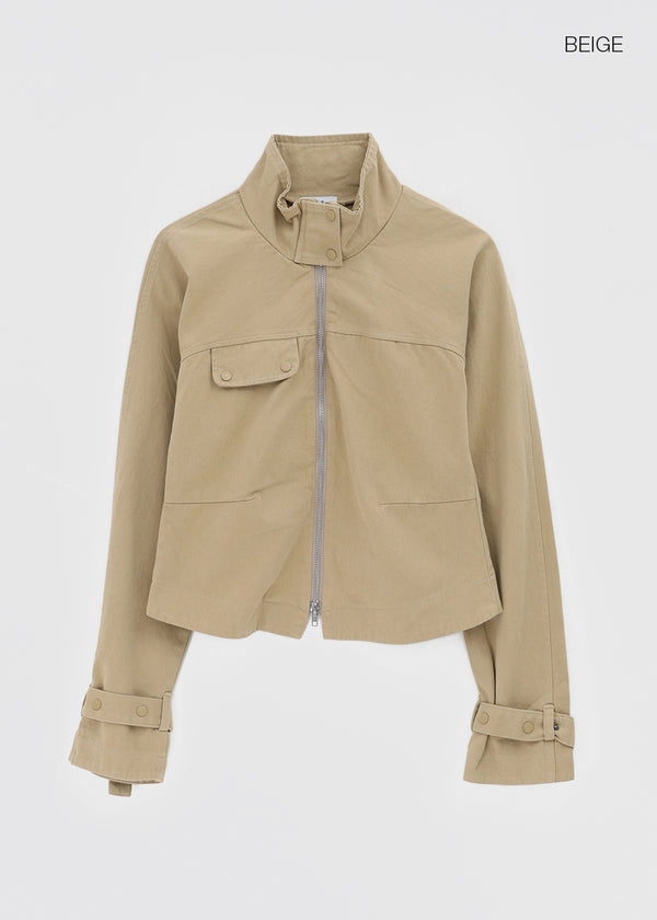 Nikit High-neck Rider Cotton Jacket