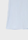 Cantut Shirred Ribbon Nylon Mini Dress