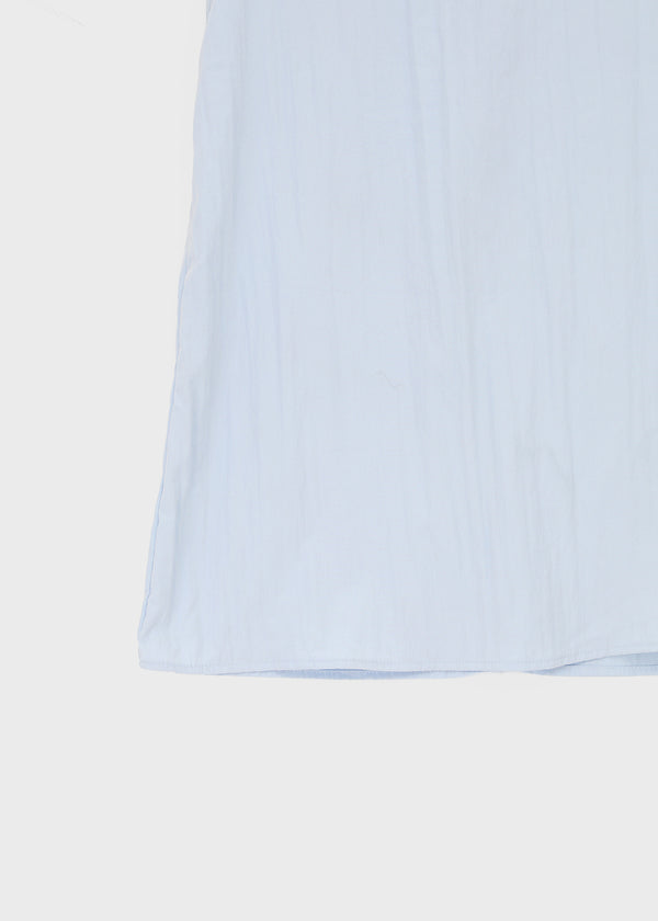 Cantut Shirred Ribbon Nylon Mini Dress