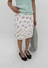 Rossi Flower Chiffon Midi Skirt