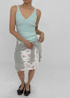 Rossi Flower Chiffon Midi Skirt
