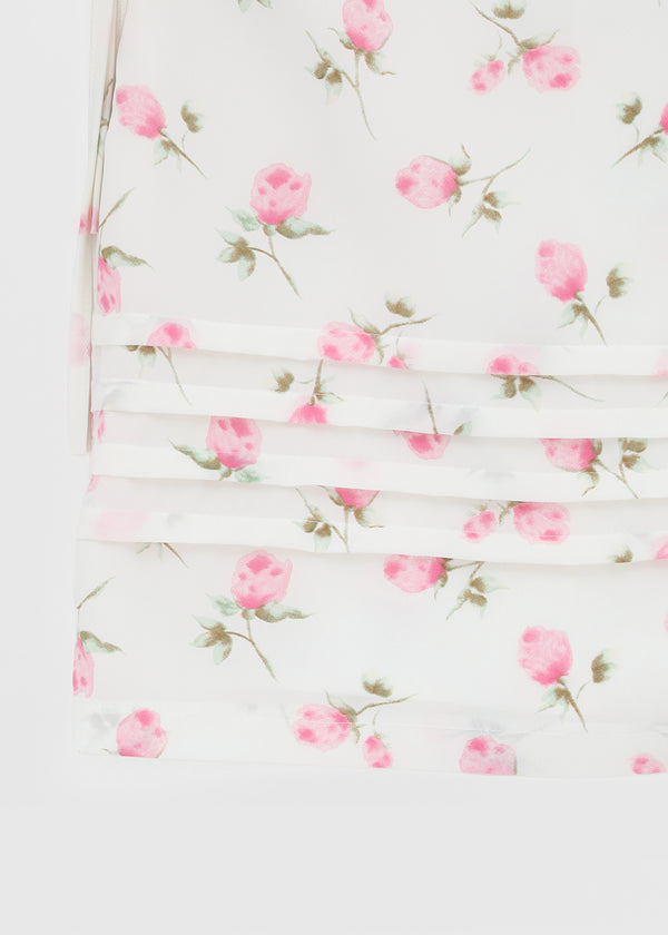 Rossi Flower Chiffon Midi Skirt
