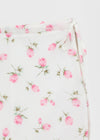 Rossi Flower Chiffon Midi Skirt