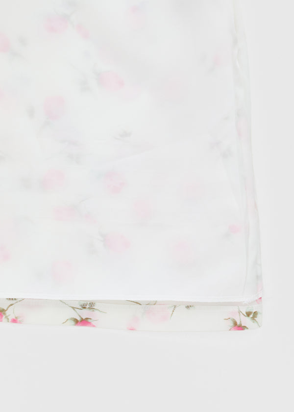 Rossi Flower Chiffon Midi Skirt