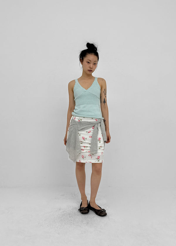 Decant Lace V-neck Sleeveless Knit