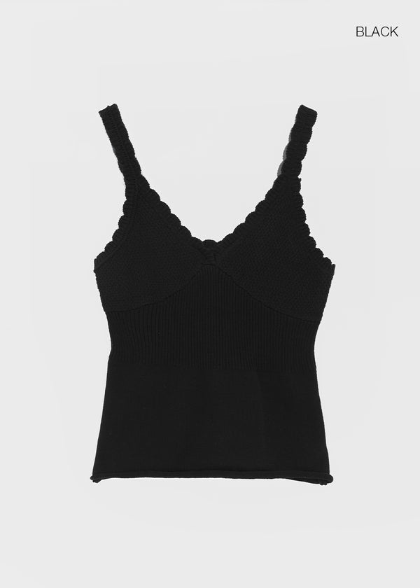 Decant Lace V-neck Sleeveless Knit