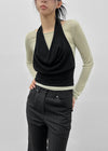 [MADE] Kusha Cowl-Neck Halter Sleeveless Top