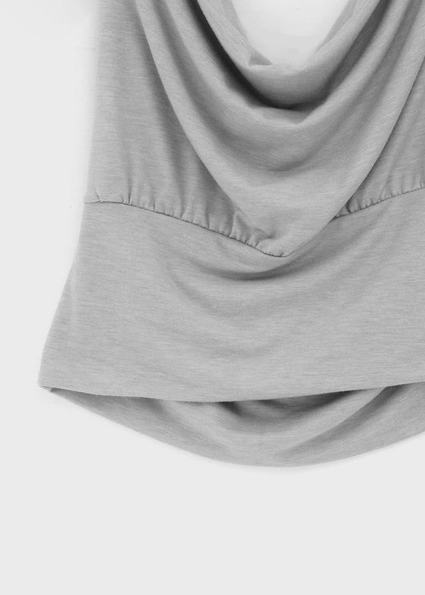 [MADE] Kusha Cowl-Neck Halter Sleeveless Top