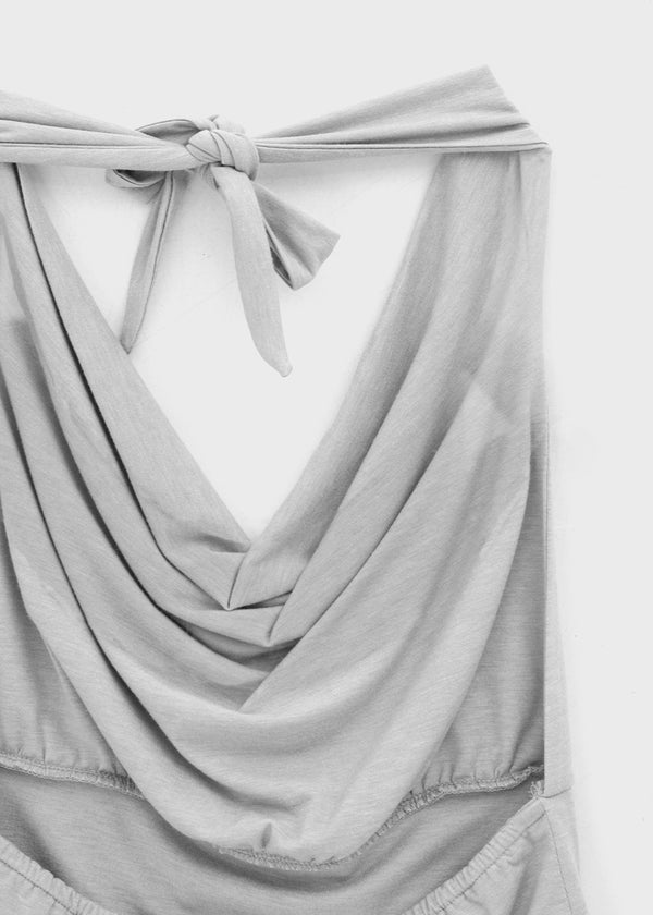 [MADE] Kusha Cowl-Neck Halter Sleeveless Top