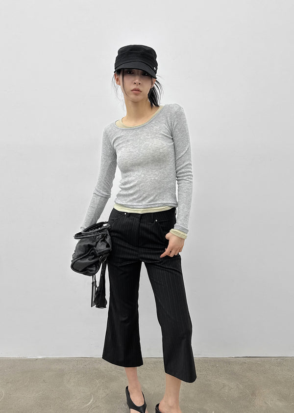 Dilomon See-through Long-sleeve Shirt
