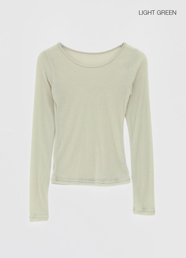 Dilomon See-through Long-sleeve Shirt