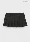 Tom Lee Check Pleated Miniskirt