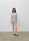 Tipol V-neck Tencel Long Cardigan
