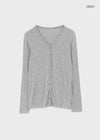 Tipol V-neck Tencel Long Cardigan