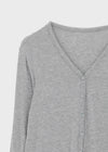 Tipol V-neck Tencel Long Cardigan