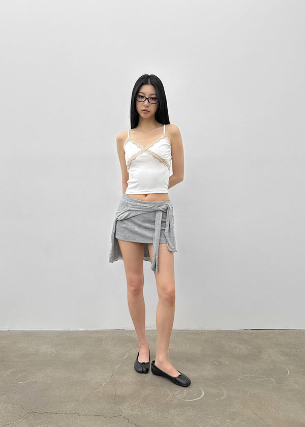 Tutoming Lace Strap Sleeveless