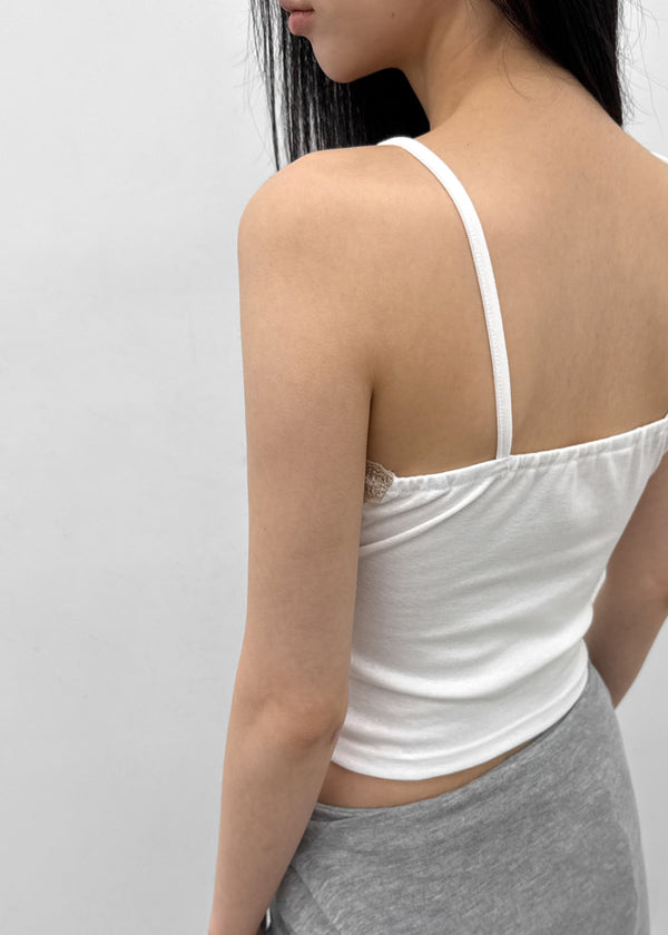 Tutoming Lace Strap Sleeveless