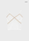 Tutoming Lace Strap Sleeveless