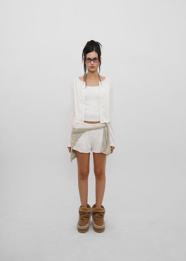 [B-BASIC] Punching Cardigan (2 Sizes)