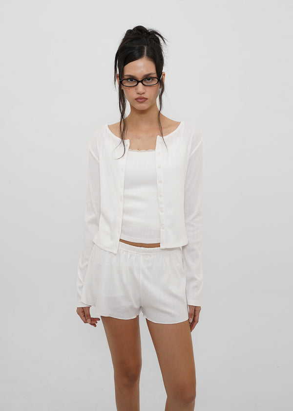 [B-BASIC] Punching Cardigan (2 Sizes)