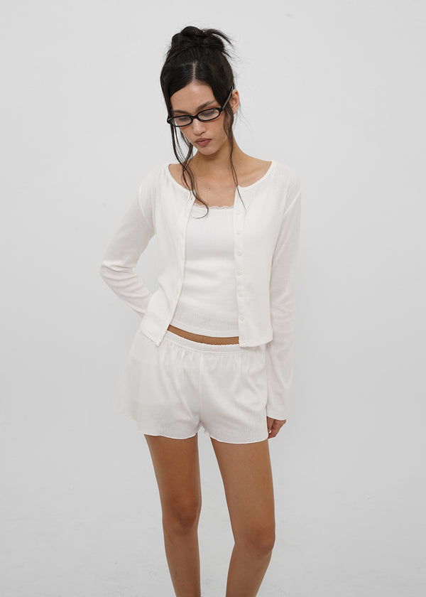 [B-BASIC] Punching Cardigan (2 Sizes)
