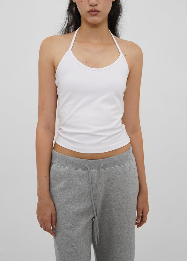 [B-BASIC] Tension Cotton Strap Halter Sleeveless Top (2 SIZE)