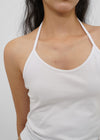 [B-BASIC] Tension Cotton Strap Halter Sleeveless Top (2 SIZE)
