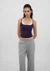 [B-BASIC] Tension Cotton Strap Basic Sleeveless Top (2 SIZE)