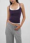 [B-BASIC] Tension Cotton Strap Basic Sleeveless Top (2 SIZE)