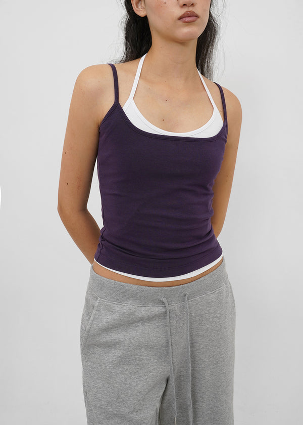 [B-BASIC] Tension Cotton Strap Basic Sleeveless Top (2 SIZE)