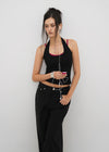 [B-BASIC] Ribbed Halter Sleeveless Top (Built-in Cap)