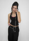 [B-BASIC] Ribbed Halter Sleeveless Top (Built-in Cap)