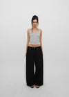 [B-BASIC] Tension Cotton Strap Halter Sleeveless Top (2 SIZE)