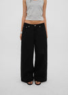[B-DENIM] LOW WIDE COTTON PANTS 056