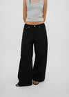 [B-DENIM] LOW WIDE COTTON PANTS 056