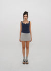 [B-BASIC] Tension Standard Square Henley Neck Sleeveless Top (2 SIZE)