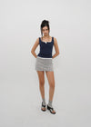 [B-BASIC] Tension Standard Square Henley Neck Sleeveless Top (2 SIZE)