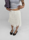 Yos Chiffon Dot Banding Midi Skirt