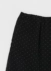Yos Chiffon Dot Banding Midi Skirt
