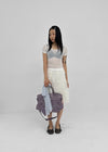 Ongsha Tencel See-through Layered Short Sleeve Tee