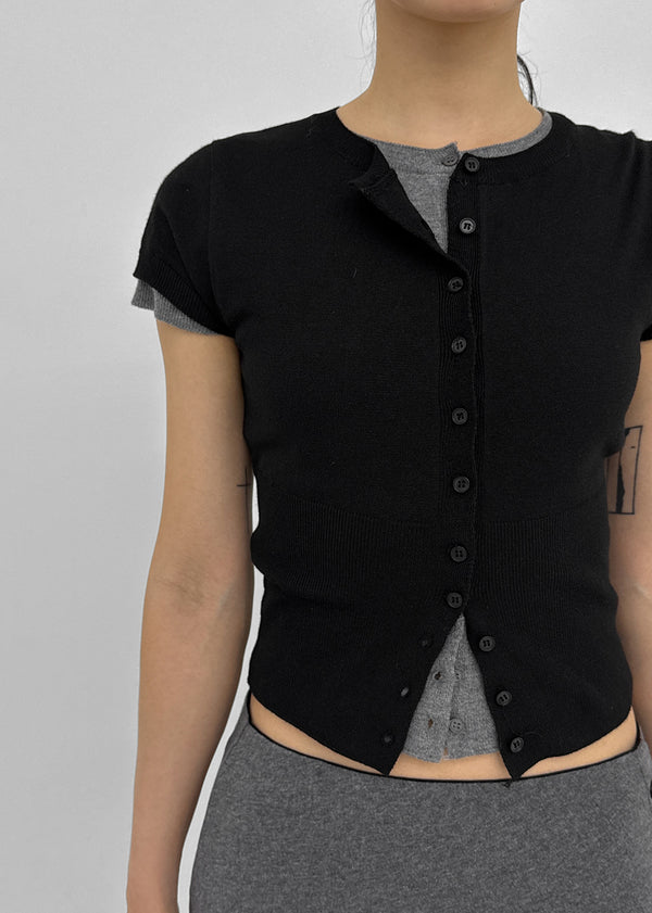 [MADE] Budri Short Sleeve Knit Cardigan