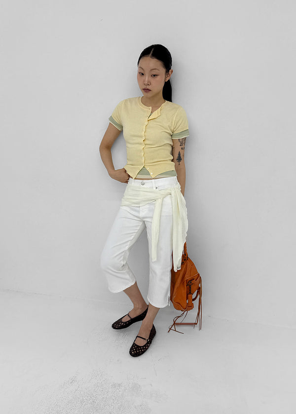 [MADE] Budri Short Sleeve Knit Cardigan