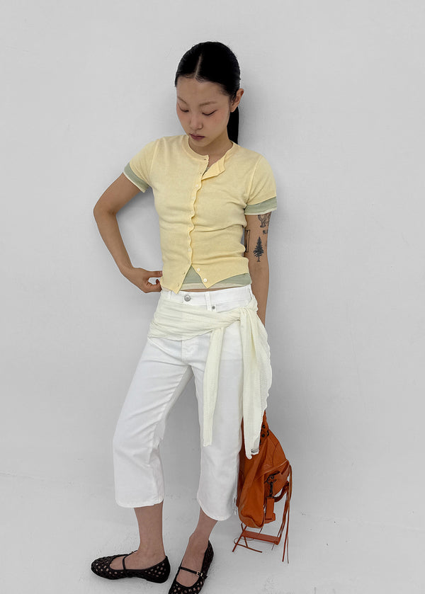 Popu Slit Capri Pants